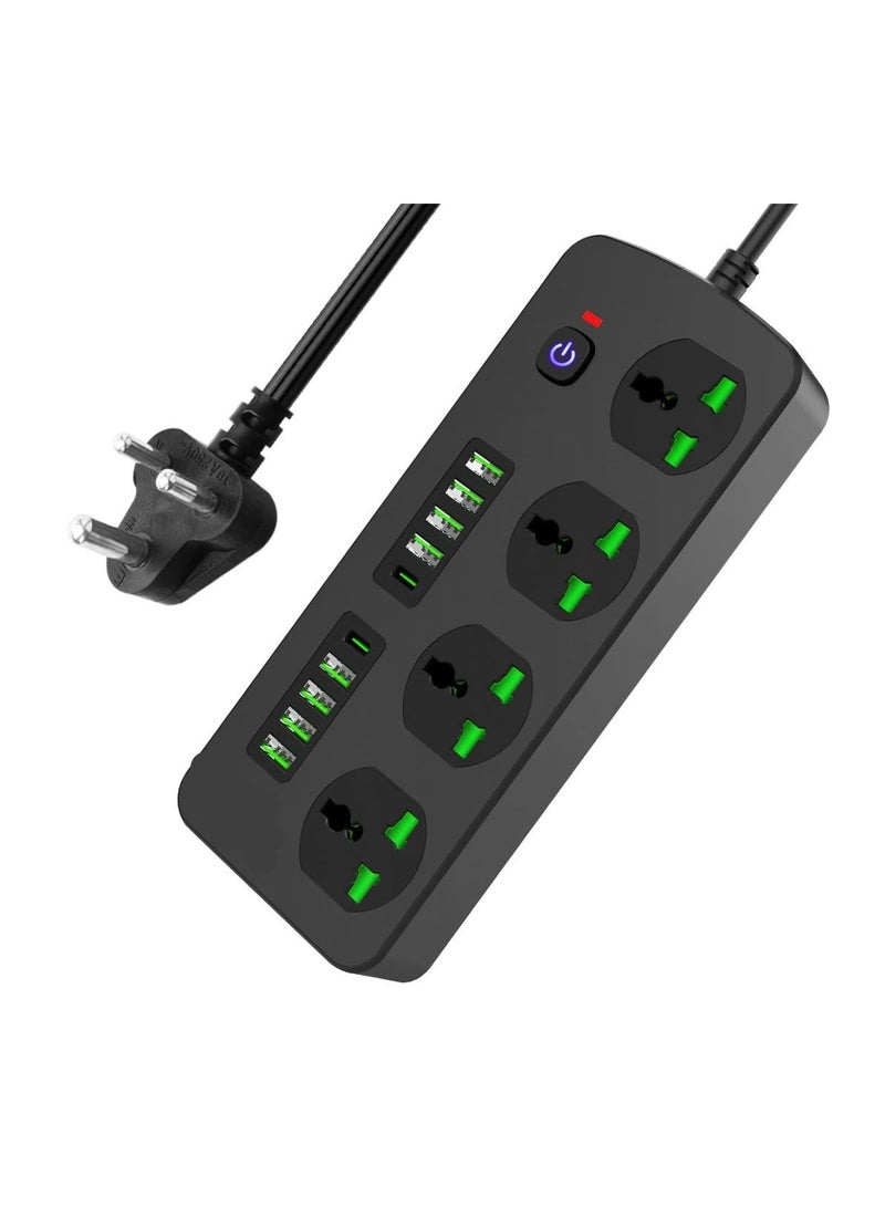 أيرلدوم لوحة تمديد الطاقة الأساسية 8 منافذ USB 4.2A 2 PD 20 وات واقي كابل المنافذ ومشابك منظم الأسلاك للكابلات - Image 1