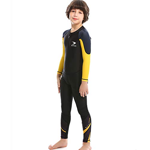 ZCCO Kids Full Body Swimsuit–Long Sleeve Rash Guard for Boys&Girls,One-Piece Sun Protection Swimwear for Water Activities (LK-BK-2XS Black - Image 5