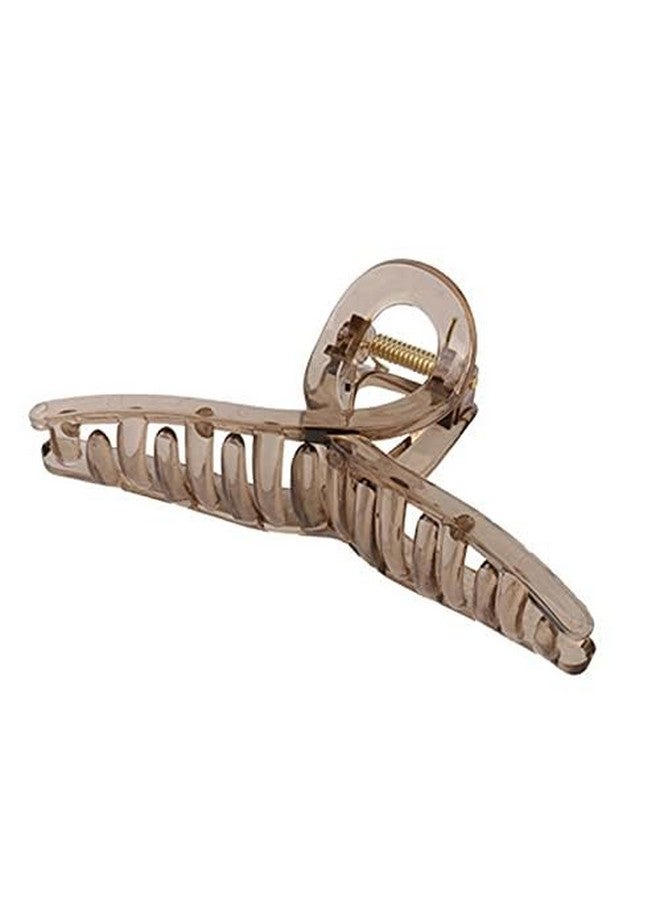 Blubby 6 Transparent Color Hair Jaw Clamp Clips 4.3 Inch Nonslip Hair Claw & Clutcher Strong Hold Matte Clip Clamp Hair Styling Accessories for Women Girls Thin Thick Fine Hair (Wate color) - Image 4