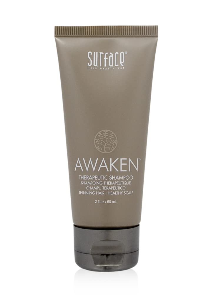 Surface Hair  Awaken Therapeutic Shampoo  Natural Ingredients for Thinning Hair and a Healthy Scalp  2 fl oz