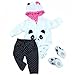 OYESY Reborn Baby Doll Clothes Panda Outfit for 1620 Inch Newborn Baby Doll Baby Doll Clothes Accessories fit 1620 Inch Reborn Dolls GirlsBoy Baby Clothing - Image 2