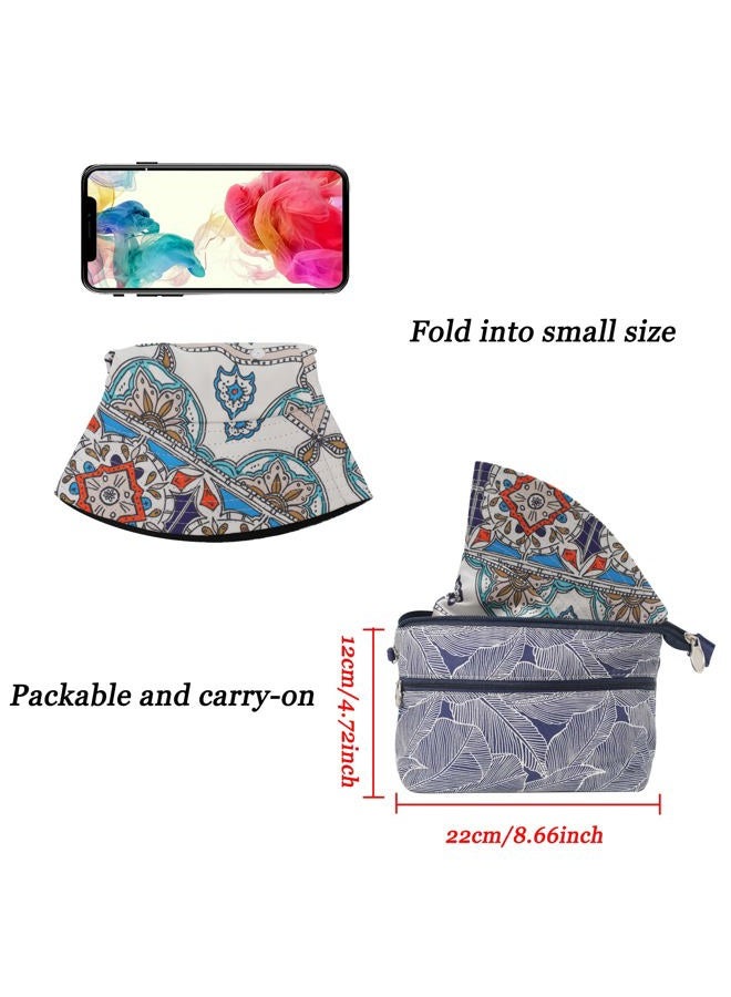 ZLYC Unisex Cute Print Bucket Hat Summer Travel Fisherman Cap for Women Men Teens (Moroccan Paisley) - Image 5