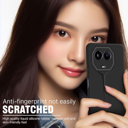 WOW IMAGINE Slim Back Cover for Realme Narzo 60X 5G | Realme 11X 5G | 11X 5G | C67 5G | Blade Series Ultra Thin Case | Camera Protection | Soft Matte Silicone Flexible Mobile Case - Black - Image 4
