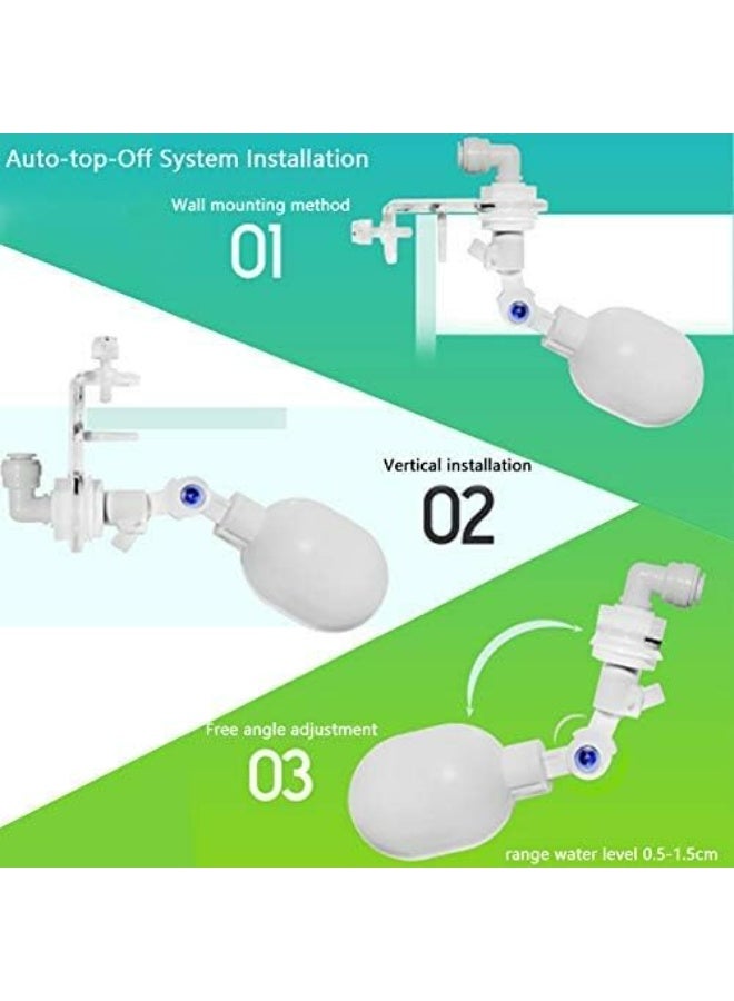 CMGTYYD Float Ball Valve, Aquarium Auto Water Filler Water Level Controller for Fish Tank Adjustable Float Valve Top-Off Water System for Aquarium - Image 3