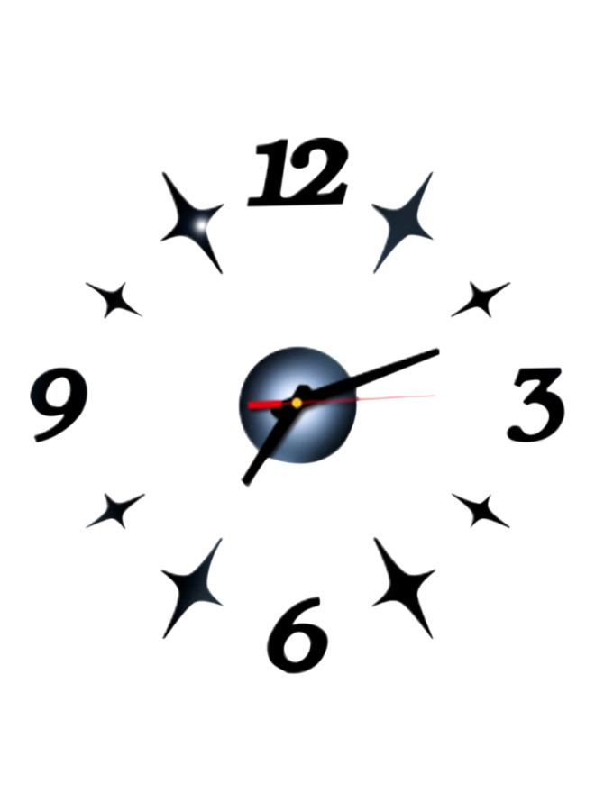 نيبمينينت Star Themed Wall Clock Black 14x10x4cm - Image 1
