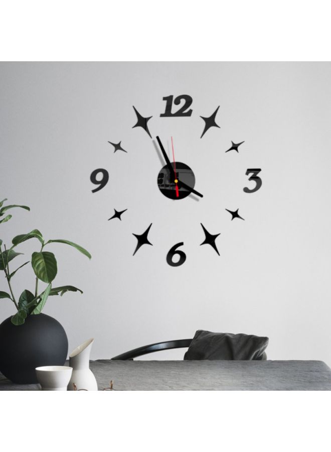 نيبمينينت Star Themed Wall Clock Black 14x10x4cm - Image 2