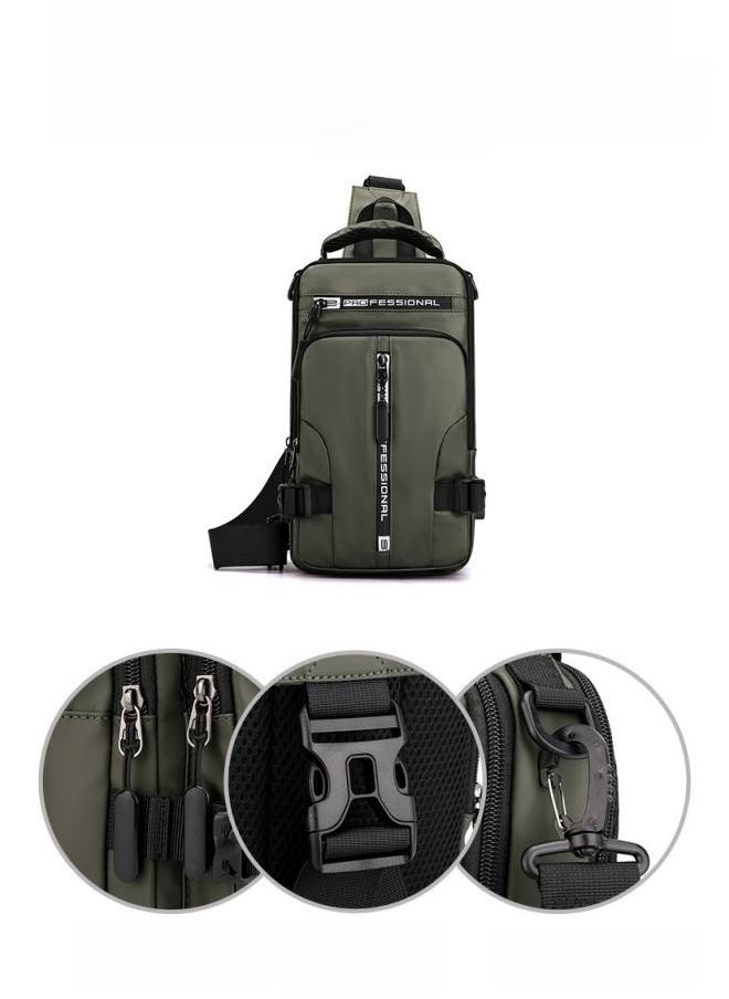 WAOKN - New Men's Multifunctional Small Backpack, Boys' Fashionable Casual Shoulder Bag Crossbody Bags Sling Bag Side Bag, Waterproof Space Cloth Chest Bag Carry Bag for College Students and Teenagers - Image 1