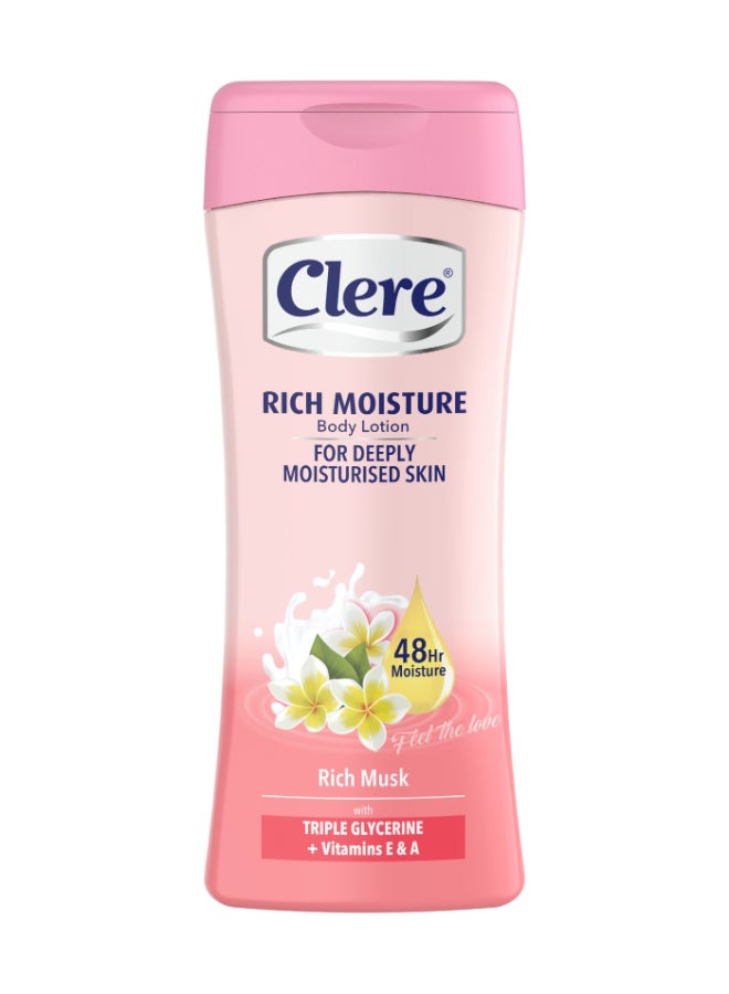 CLERE Clear Body Lotion Musk 400 ml (C17) – Nourishing, Hydrating & Smooth