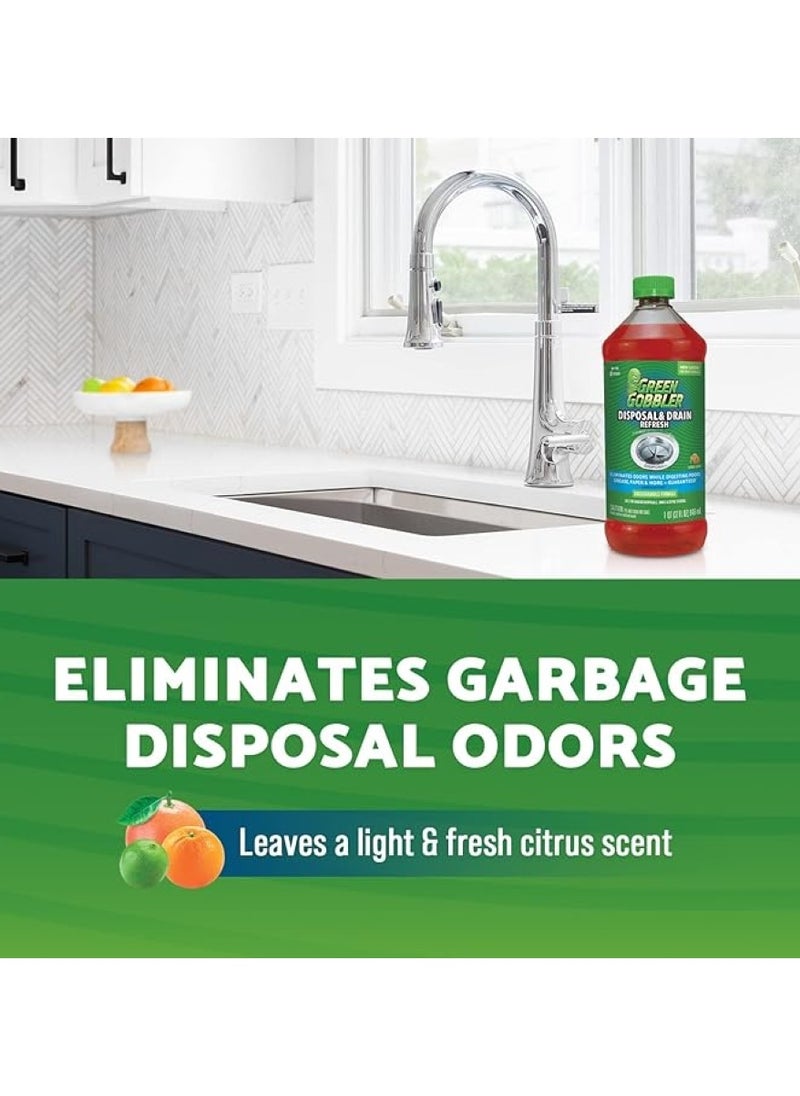 GREEN GOBBLER - Garbage Disposal & Kitchen Sink Drain Cleaner 946 ML - Image 1