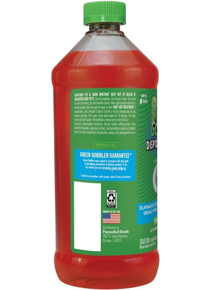 GREEN GOBBLER - Garbage Disposal & Kitchen Sink Drain Cleaner 946 ML - Image 1