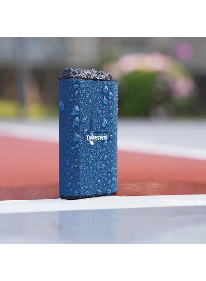 ترانسيند 11 Transcend 1 TB External SSD, Up to 2000MB/s, Supports Apple 4K 60fps ProRes, USB Hard Drive for iPhone15,16,17/iPad/Mac//PS5/Windows/Android, IPX5 USB 3.2 Gen2 Portable SSD.TS1TESD410C (1, TB) - Image 3