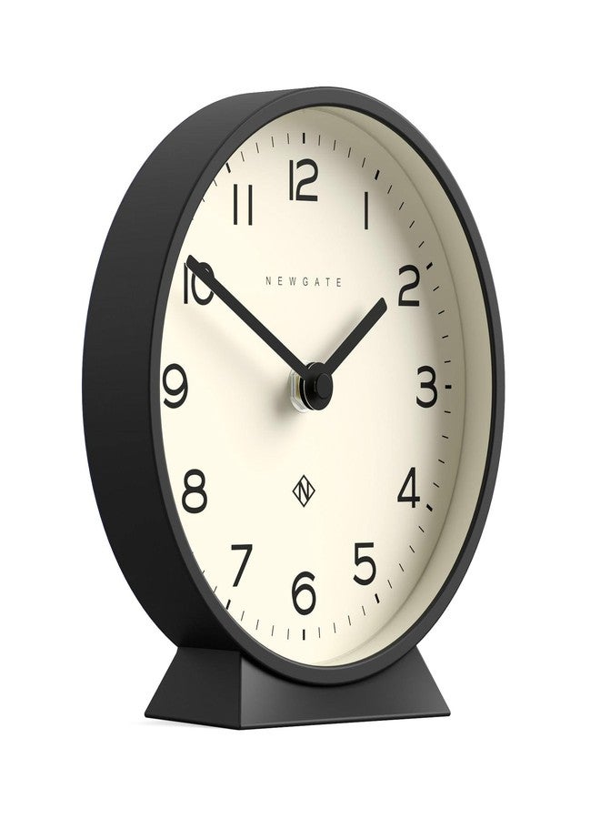 NEWGATE® M Mantel Echo Desk Clock | Modern Round Design | Black | Easy to Read Numbers | Contemporary Style for Desk, Table, Shelf or Bedside - Image 2