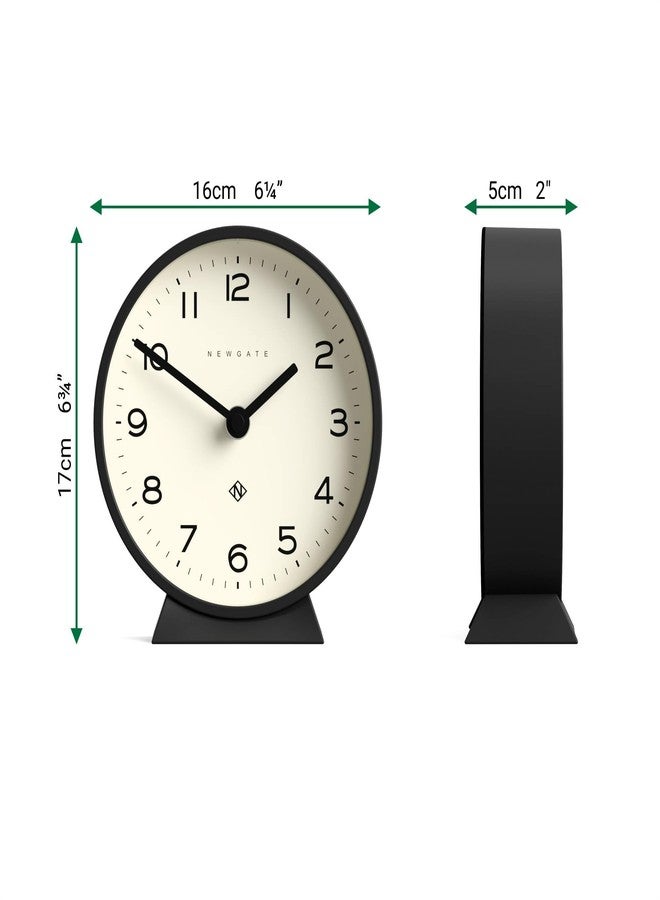 NEWGATE® M Mantel Echo Desk Clock | Modern Round Design | Black | Easy to Read Numbers | Contemporary Style for Desk, Table, Shelf or Bedside - Image 4
