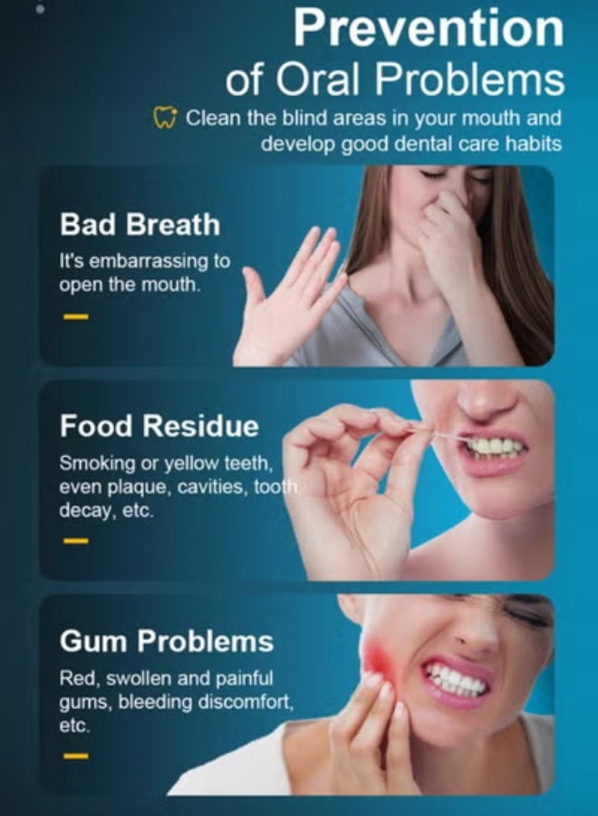 ج الروح خيط مائي محمول بـ 4 أوضاع، خزان كبير 350 مل، مقاوم للماء IPX7، بطارية تدوم 30 يومًا – لتنظيف عميق وتقويم الأسنان واللثة الحساسة - Image 5