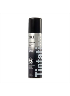 KISS Tintation Temporary Hair Color Spray Black 80g  - Image 1