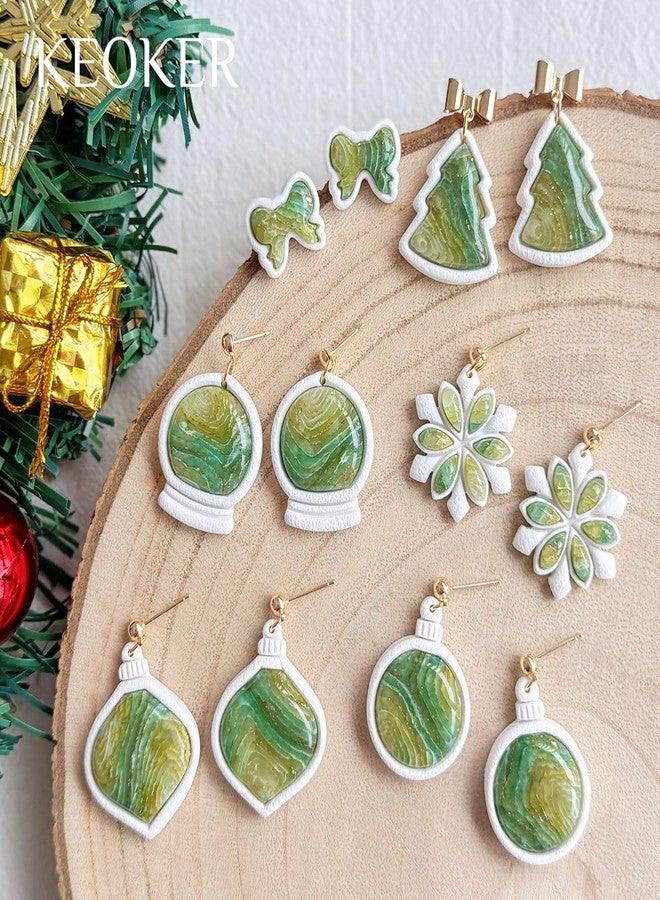 Keoker Christmas Embedded Clay Cutters, Christmas Polymer Clay Cutters, 12 Shapes Christmas Clay Cutters for Polymer Clay Jewelry, Polymer Clay Christmas Cutters, Polymer Clay Cutters Christmas - Image 4