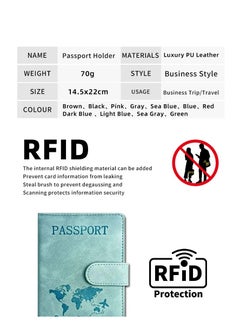Generic Passport Holder Leather Passport Case for Card  - Image 3