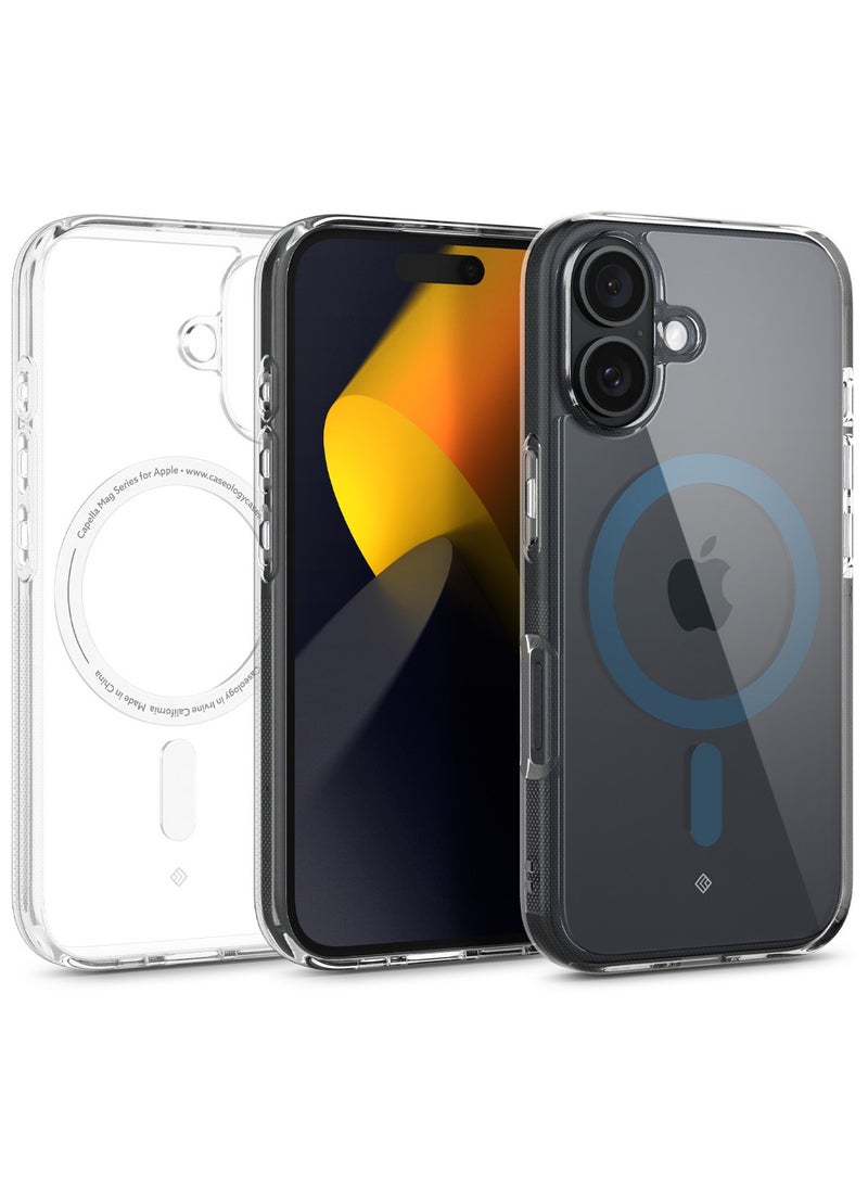 Caseology Capella Mag iPhone 16 MagSafe Case Cover (2024) - Clear Ocean Blue - Image 1