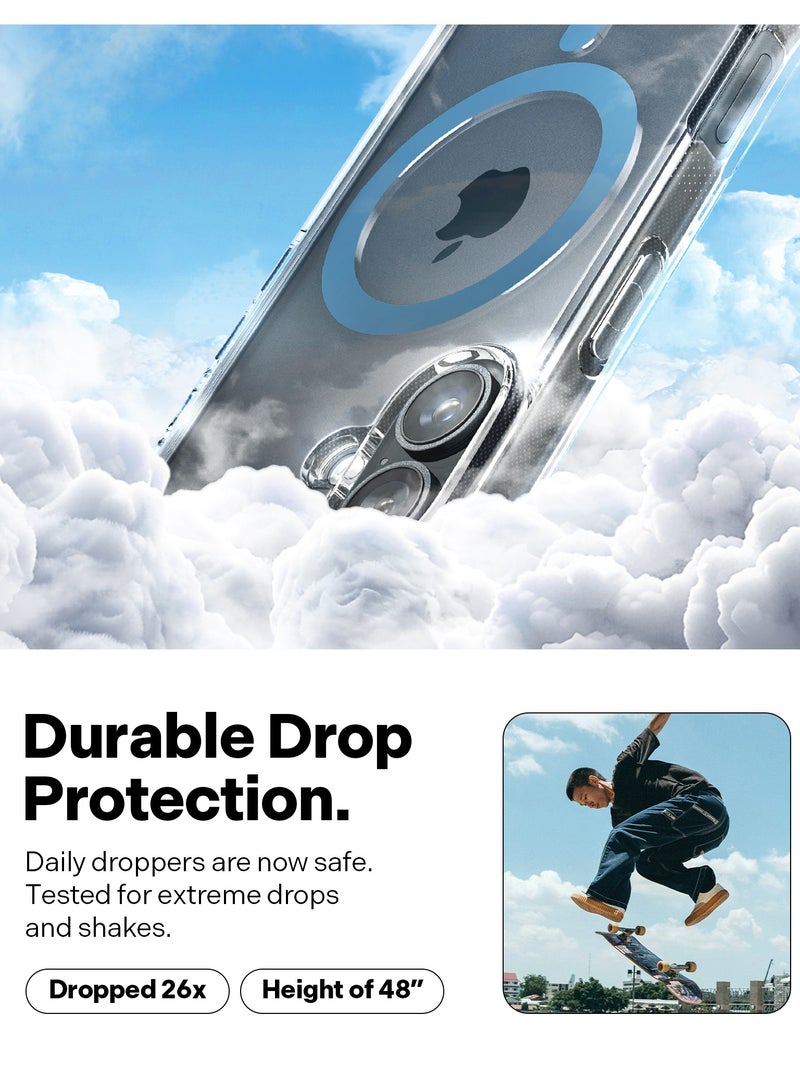 Caseology Capella Mag iPhone 16 MagSafe Case Cover (2024) - Clear Ocean Blue - Image 4