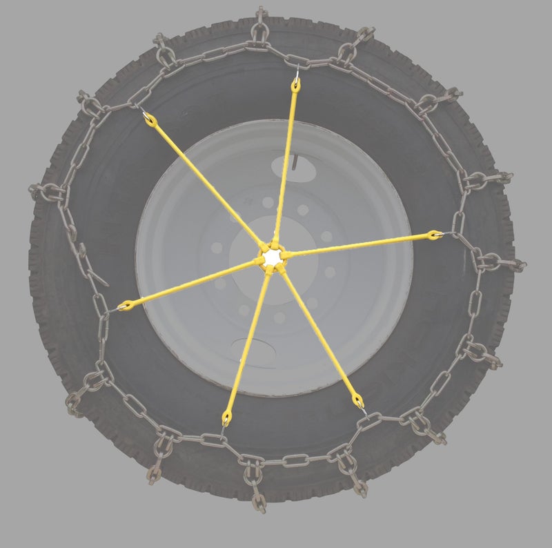 SCC QG20009 مشد سلسلة متعدد الأذرع للشاحنات الثقيلة - مجموعة من 2، أصفر - Image 2