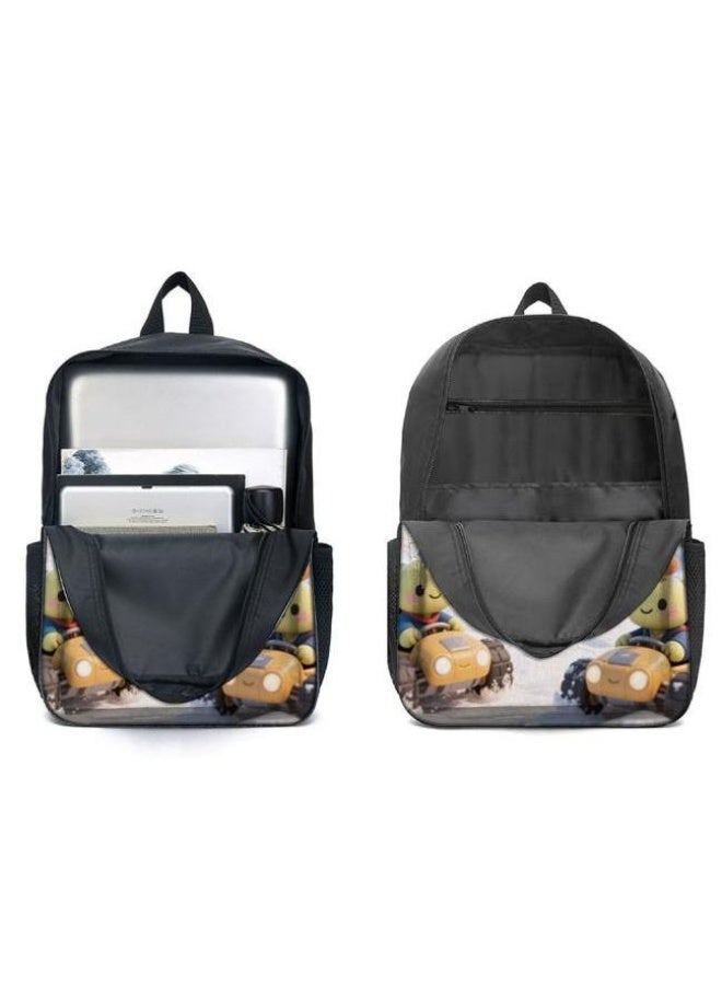 واضح من النار حقيبة كرتونية من ثلاث قطع، يسهل التعامل معها في مناسبات مختلفة (متوفرة للطلاب والأطفال والأصدقاء في النزهايات وتسلق الجبال والتعليم المدرسي وما إلى ذلك) | الكتفين + حقائب اليد + حقائب القرطاسية | موسم العودة إلى المدرسة / هدايا المهرجان - 26 - Image 4