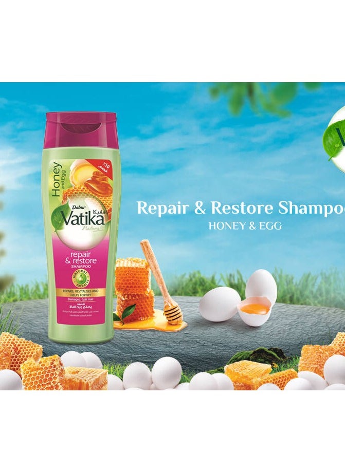 VATIKA Vatika Naturals Honey & Egg Repair & Restore Shampoo 360 Ml  - Image 3