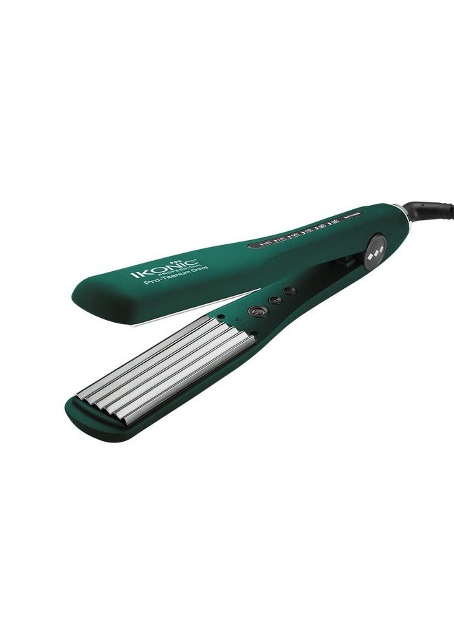 IKONIC - Ikonic Pro titanium Crimp - Emerald Collection| Crimper| Hair Styler | Wavy Hair - Image 1