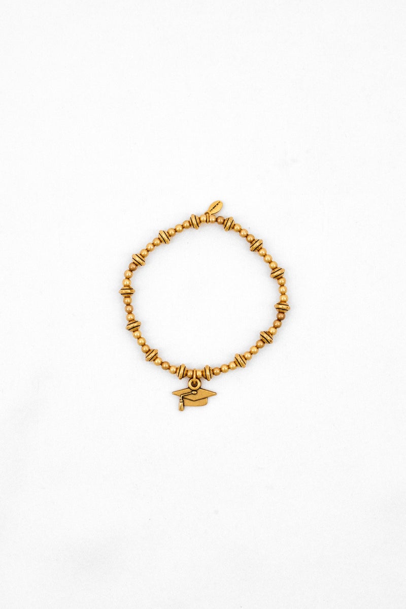 ALEX AND ANI Women Class of 2021 Stretch Bracelet, Gold  - Image 2