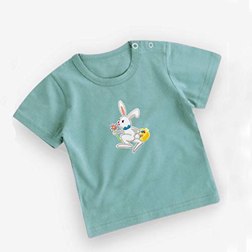 Cute-Patch 4" Easter Bunny Rabbit Embroidered Iron on Patch Applique - Image 4