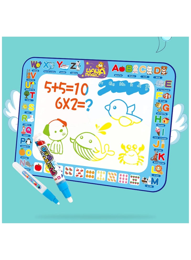 عام بساط رسم الماء السحري للأطفال بتصميم رسم دودل الماء وطلاء بحري للتلوين - Image 2