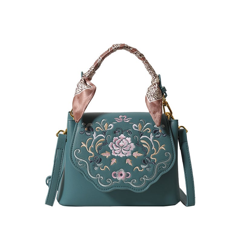 Niche Ethnic Style Embroidered Women'S Bag Texturized Shoulder Crossbody Handbag Fashion Retro National Style Women'S Bag - Image 1