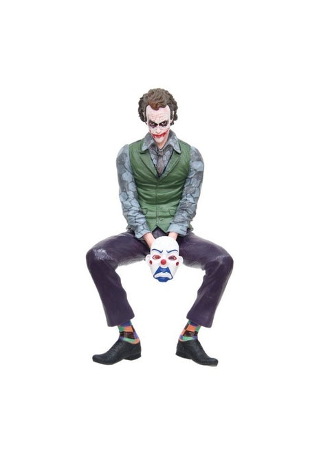 Gotham DC Heath Ledger figure black knight clown suicide squad joker model single character clown [height 24cm] with buckle