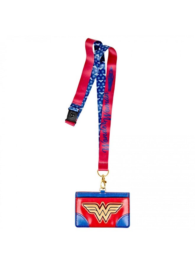 Monogram Dc Comics Wonder Woman Symbol Id Card Holder Lanyard, Regular - Image 1