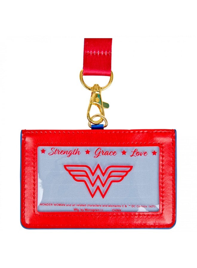 Monogram Dc Comics Wonder Woman Symbol Id Card Holder Lanyard, Regular - Image 4