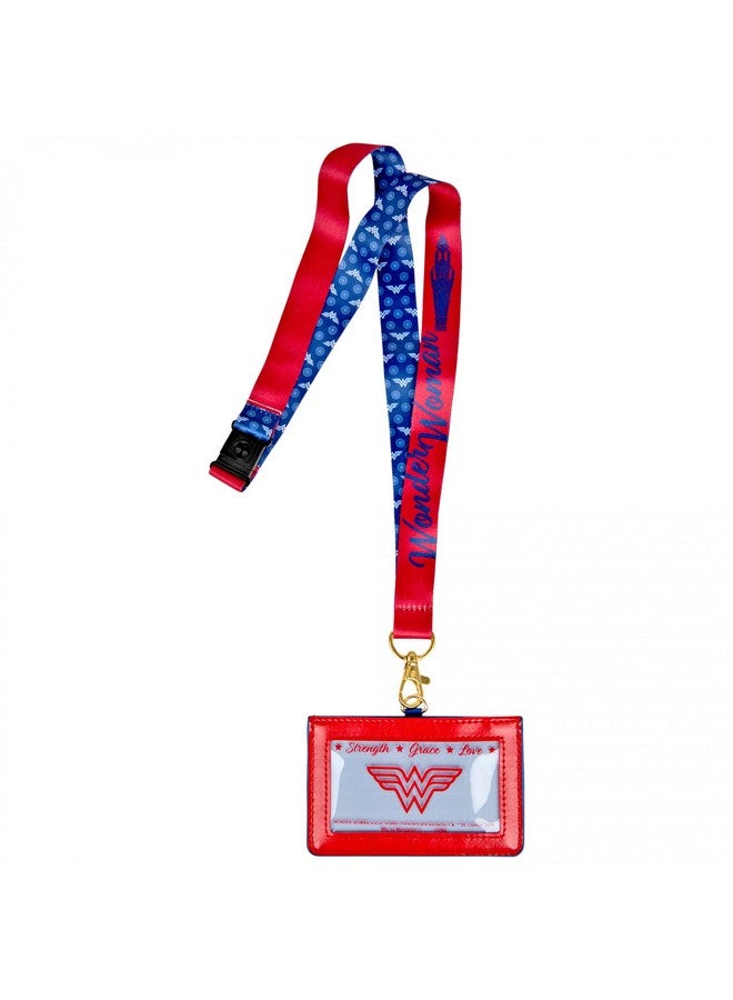 Monogram Dc Comics Wonder Woman Symbol Id Card Holder Lanyard, Regular - Image 2