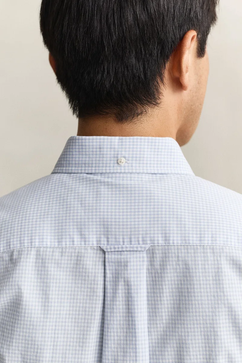 GANT  Regular Classic Poplin Gingh Ss Shirt for Men | Best Price UAE