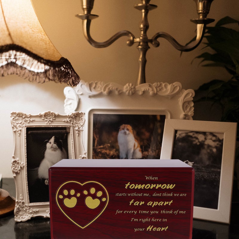 2pcs Memorial Keepsake Pet Memorial Remembrance Urn Box Pet Urn - Image 3