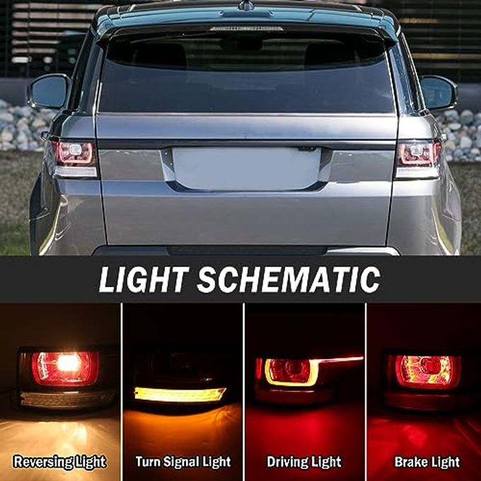 Clidr Tail Light For Range Rover Sport L494 2014 2015 2016 2017 Passenger Side Clear Rear Lamp Brake Light Lr061588-B (Right) - Image 3