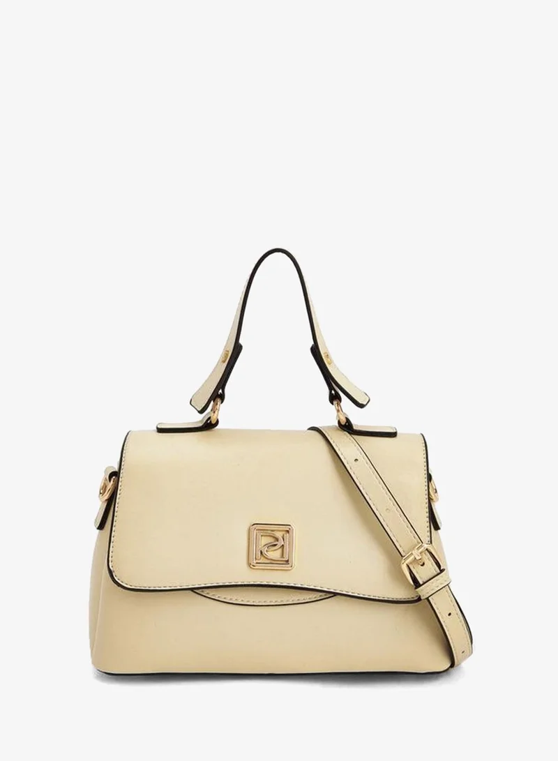 Paprika Solid Satchel Bag With Detachable Strap
