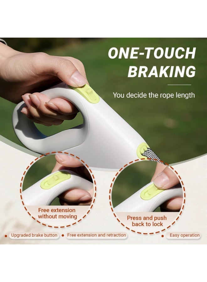 Meetion Dog Retractable Leash with Lock – 5M Pet Leash Retractable, Extendable Dog Leash with Reflective Tape and 360° Hook, Durable Dog Lease for Walking - Image 3