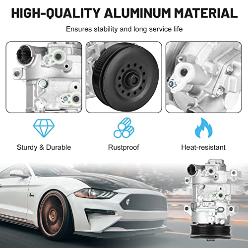 ILONPA ضاغط مكيف هواء جديد مع قابض لسيون xD 1.8L 2008-2014، تويوتا كورولا/تويوتا ماتيكس 1.8L 2009-2010 1011210 1111210 - Image 5