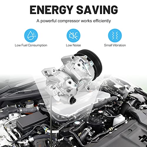 ILONPA ضاغط مكيف هواء جديد مع قابض لسيون xD 1.8L 2008-2014، تويوتا كورولا/تويوتا ماتيكس 1.8L 2009-2010 1011210 1111210 - Image 4
