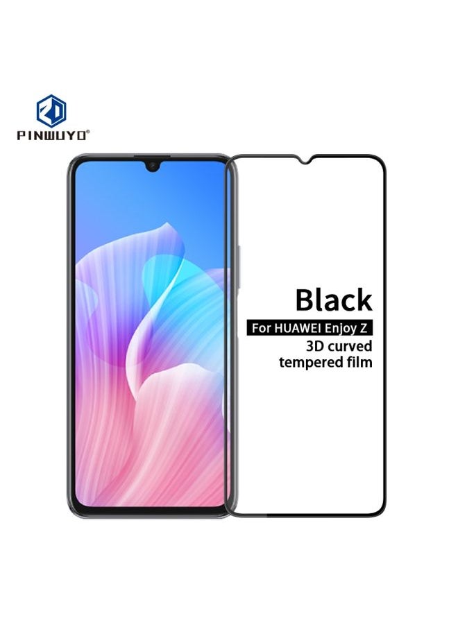 PINWUYO Screen Protector For Huawei Enjoy Z 5G PINWUYO 9H 3D Curved Full Screen Explosion-proof Tempered Glass Film(Black) 