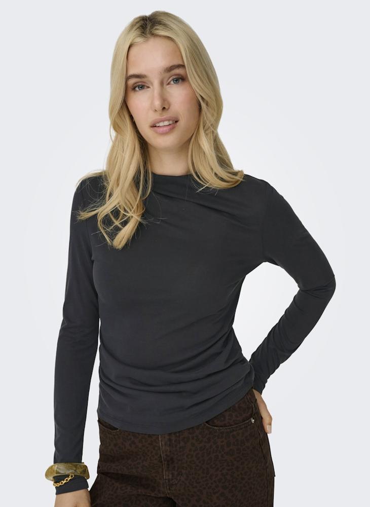 ONLY ONLFREE LIFE Long Sleeve DRAPE TOP - Image 1