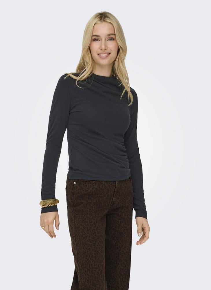 ONLY ONLFREE LIFE Long Sleeve DRAPE TOP - Image 3