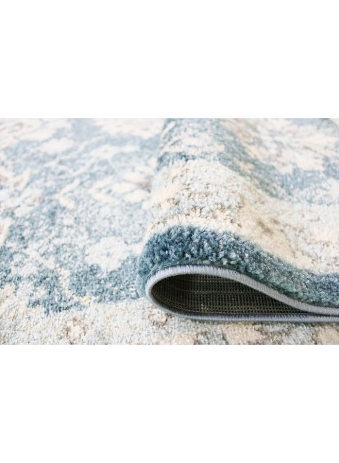 HANDPICKED FURNITURE Ultra Soft Area Carpets For Bed Room Living Room And Dining Room Anti-Slip Floor Carpets Easy To Clean 200 X 300 Cm 66 X 98 Ft - Blue - Image 5