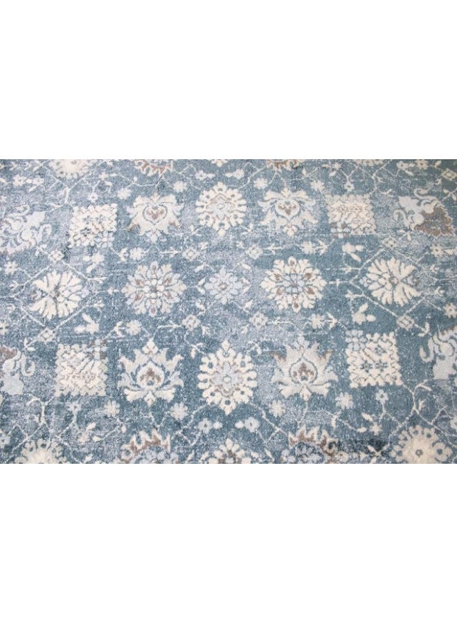 HANDPICKED FURNITURE Ultra Soft Area Carpets For Bed Room Living Room And Dining Room Anti-Slip Floor Carpets Easy To Clean 200 X 300 Cm 66 X 98 Ft - Blue - Image 4