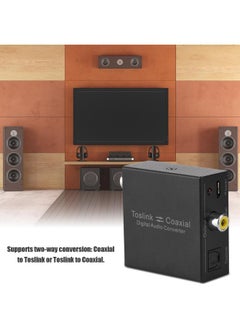 Thoraya Fiber Coaxial Intercom 2-way Digital Toslink Audio Converter SPDIF Audio Input Splitter Adapter  - Image 5