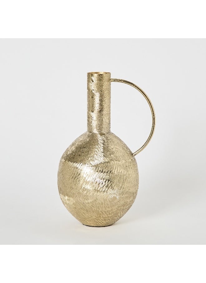 Catlyn Aluminium Textured Vase with Handle 16 x 30 x 16 cm - pzsku/ZE1756307177607AA1B66Z/45/_/1729501354/9296d1d9-a1b1-4a5e-83e4-a7b577682e04