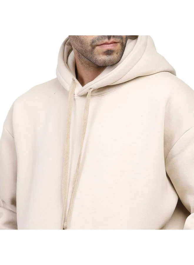 كوب سويت شيرت رجالي بغطاء رأس سادة بأكمام طويلة